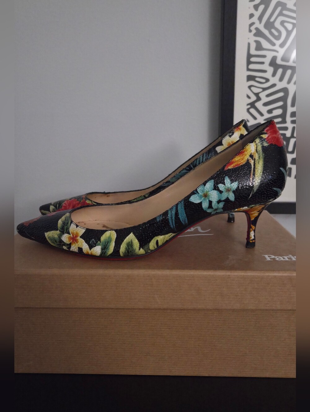 Christian Louboutin Pigalle Follies 55mm Hawaii Pumps Size 6.5